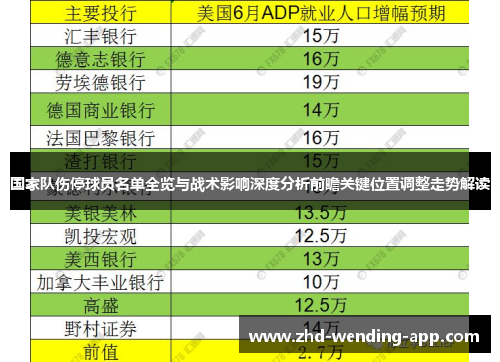 国家队伤停球员名单全览与战术影响深度分析前瞻关键位置调整走势解读 国家队伤停球员名单全览与战术影响深度分析前瞻关键位置调整走势解读